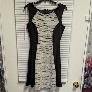 Maurices Black and White Geometric Aztec Mini Dress